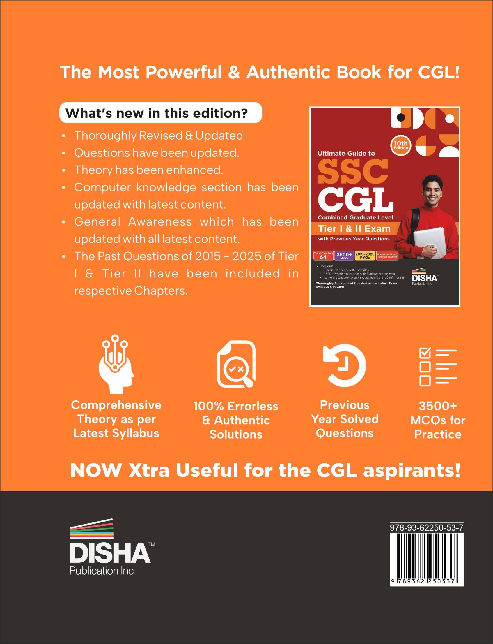 Ultimate Guide to SSC CGL - Combined Graduate Level - Tier I & Tier II Exam with Previous Year Questions 10th Edition | Combined Graduate Level Prelims & Mains| PYQs - Image 9